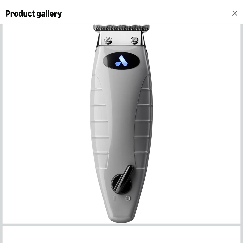 Andis White T-Blade Trimmer with Black Control